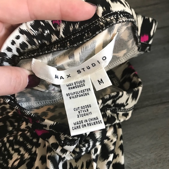 Max Studio | Black, Pink & White Skirt - Picture 6 of 9